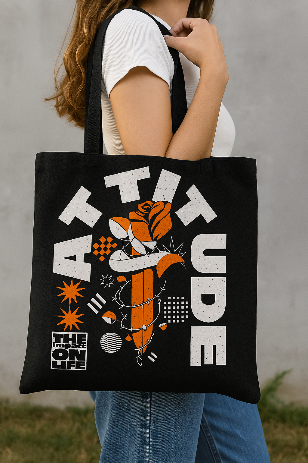Attitude – Gritty Urban Typography Graphic (Digital Download)