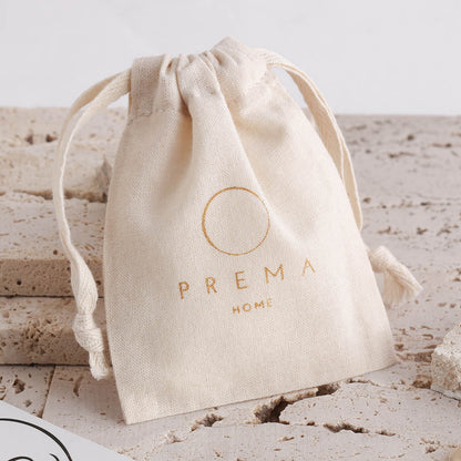 50 Pieces Custom Cotton Canvas Drawstring Jewelry Bags – Eco-Friendly Pouch for Gifts, Soaps, Candles (Logo Printed)