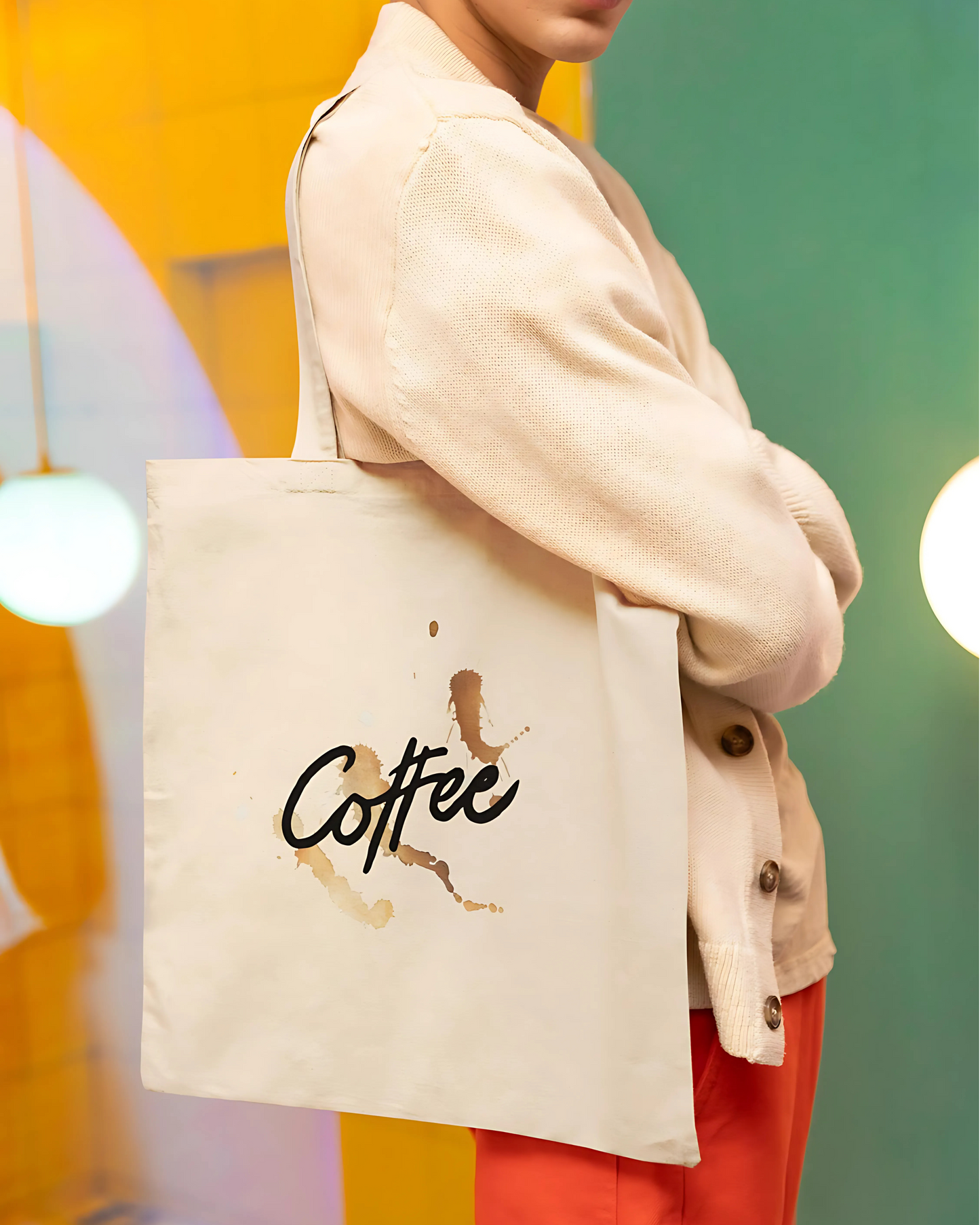 Coffee lover Tote Bag Unisex Tote Bag-15"X17" EcoRich Bag