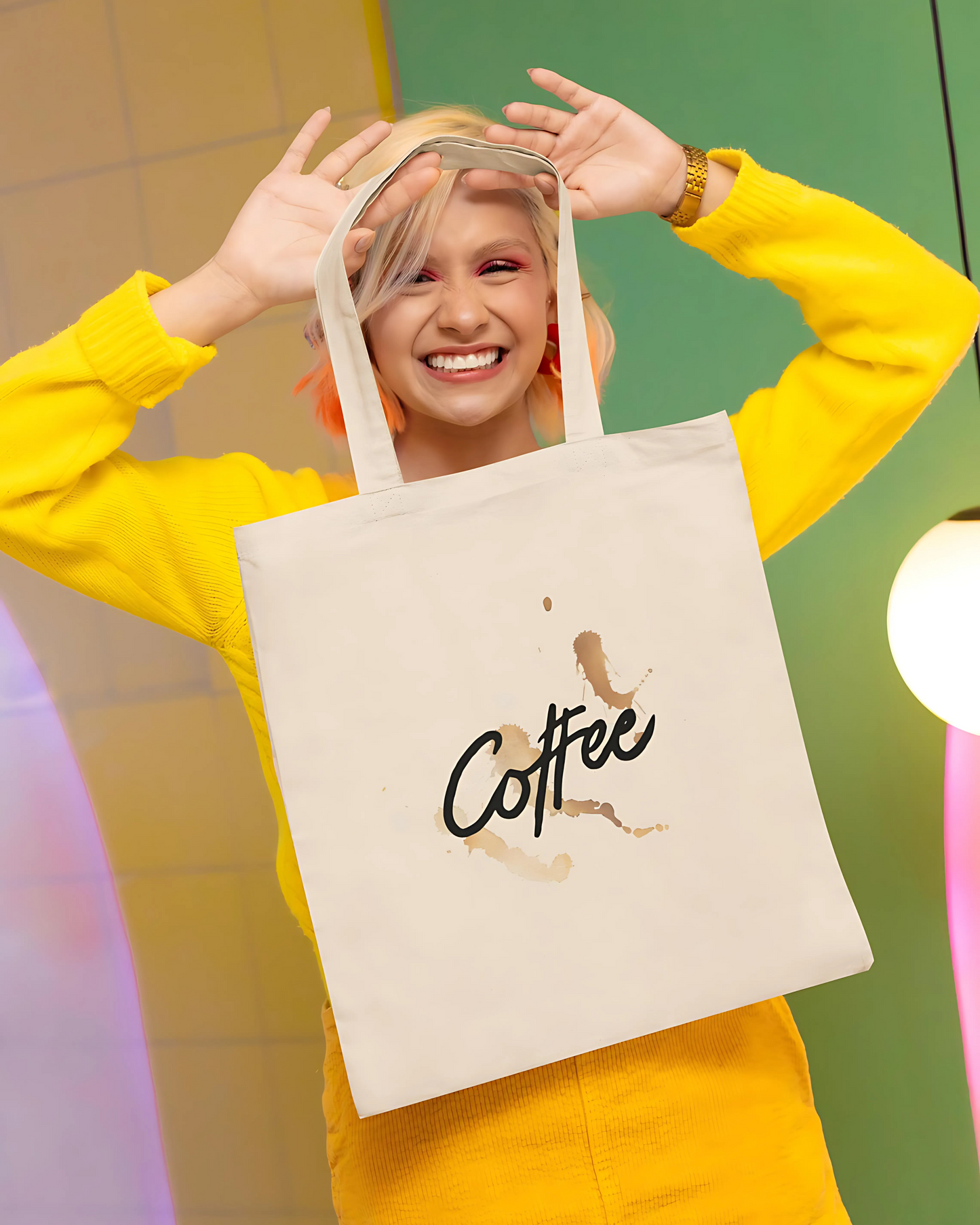 Coffee lover Tote Bag Unisex Tote Bag-15"X17" EcoRich Bag