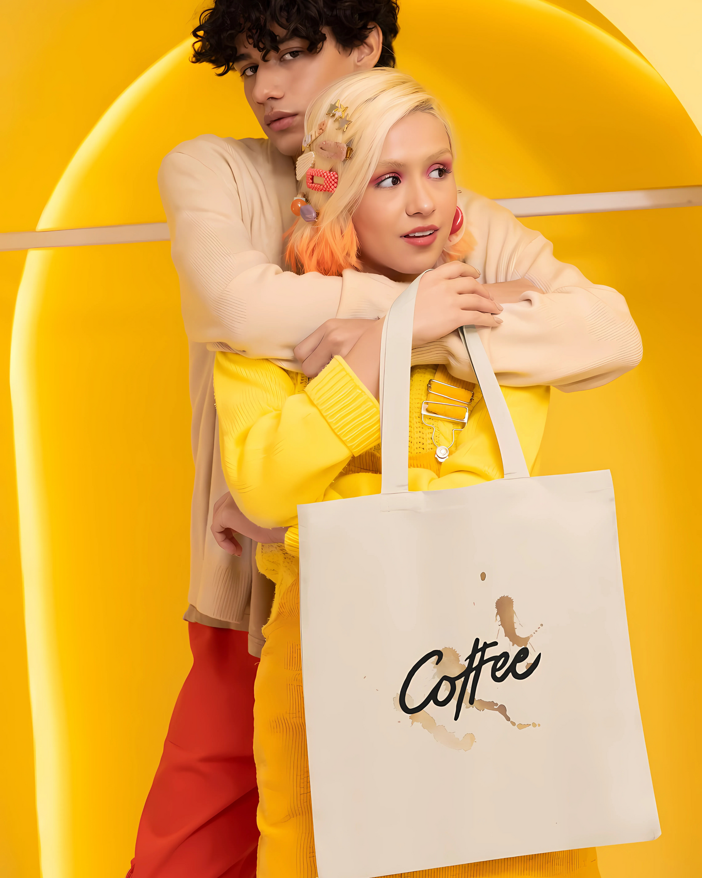 Coffee lover Tote Bag Unisex Tote Bag-15"X17" EcoRich Bag