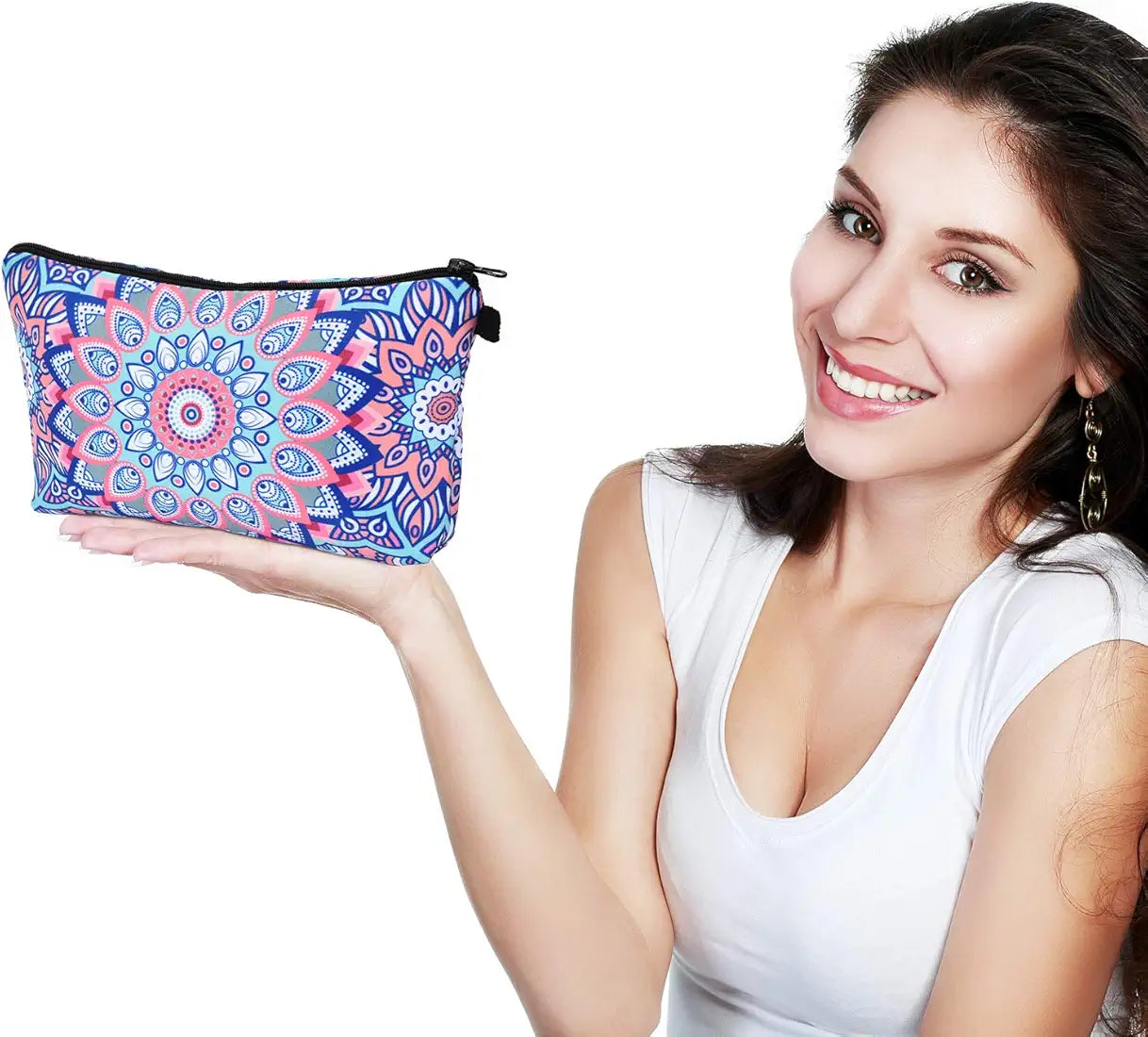 6 Pieces Makeup Bag Toiletry Pouch Waterproof Cosmetic Bag with Zipper Travel Packing Bag 8.7 x 5.3 Inch Small Cosmetic Bag Accessory Organizer for Women and Men 