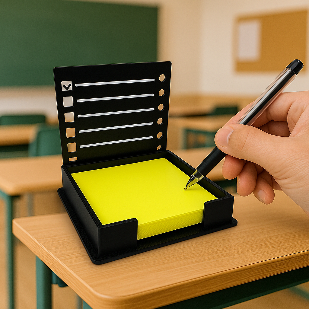 Sticky Notes Stencil Dispenser One Pad Sticky Notes Compatible with 3x3 Inch Notes Including PostIt Notes