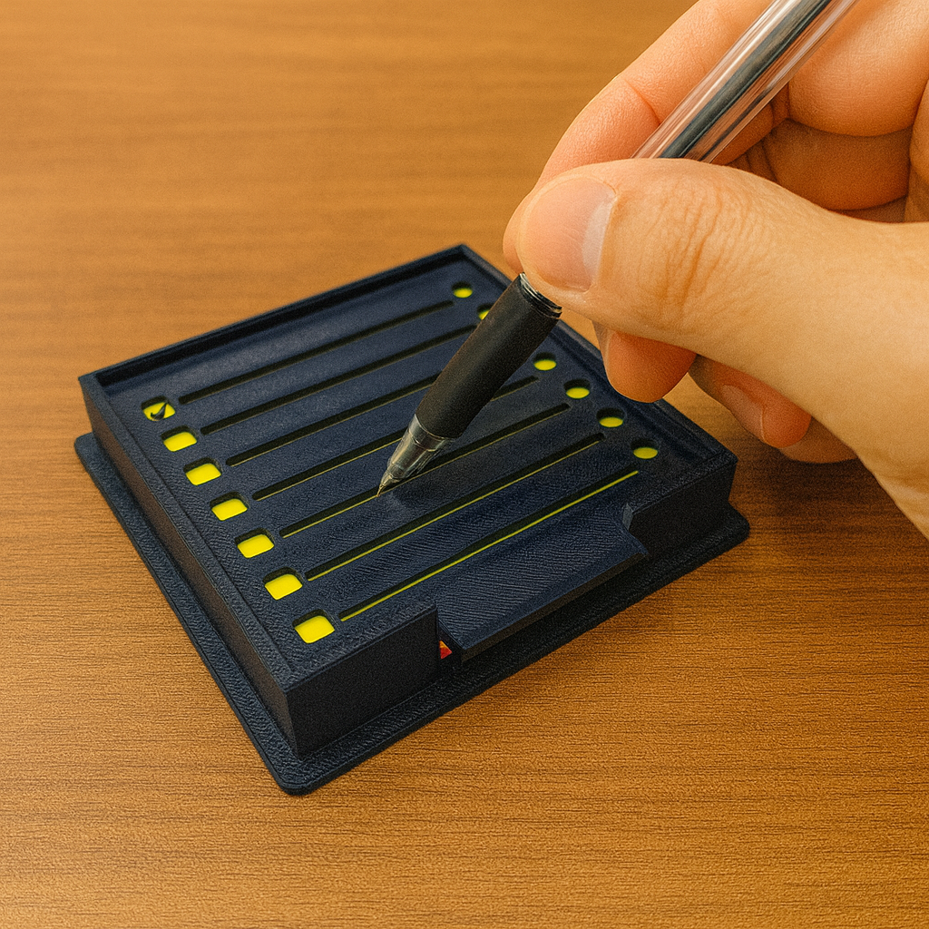 Sticky Notes Stencil Dispenser One Pad Sticky Notes Compatible with 3x3 Inch Notes Including PostIt Notes