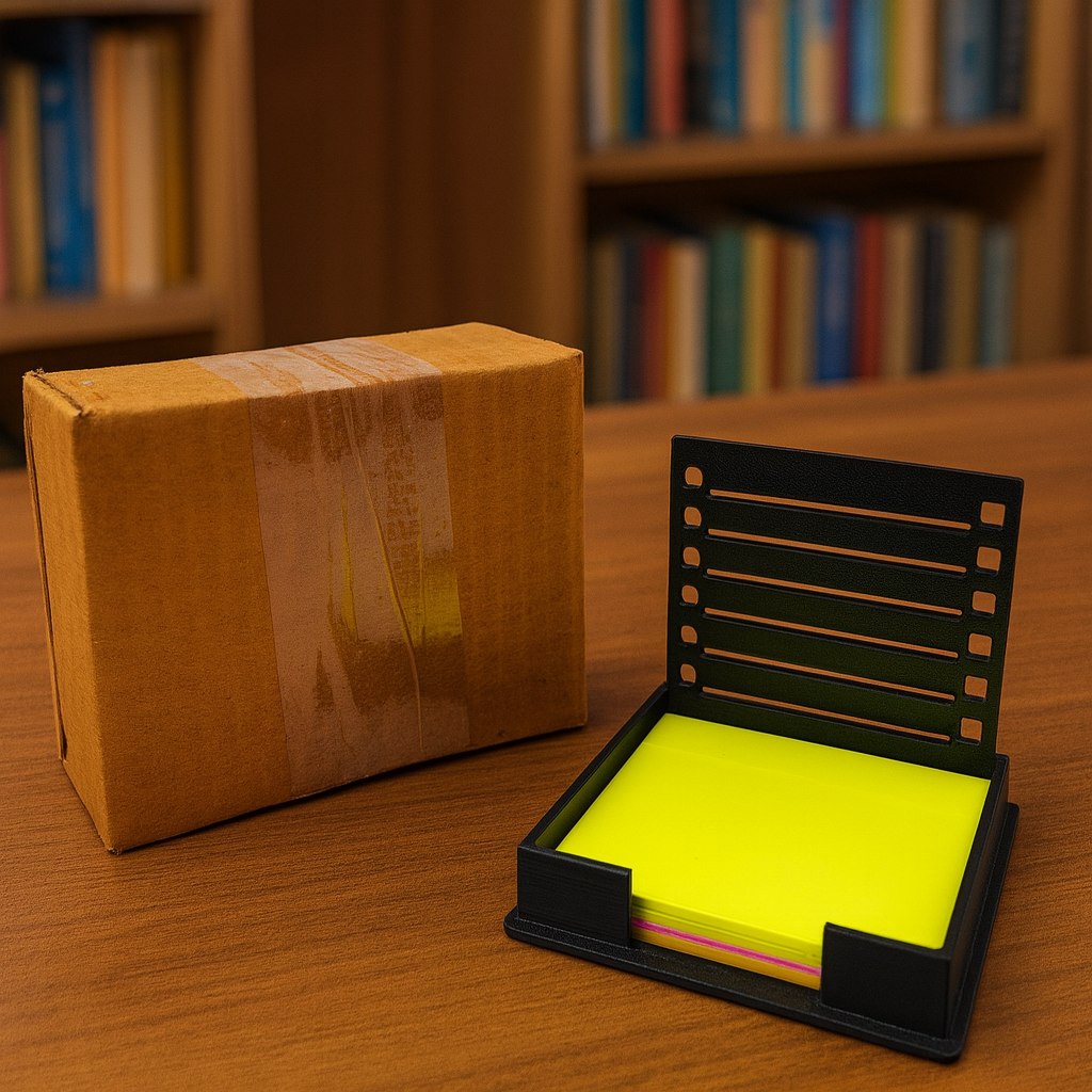 Sticky Notes Stencil Dispenser One Pad Sticky Notes Compatible with 3x3 Inch Notes Including PostIt Notes