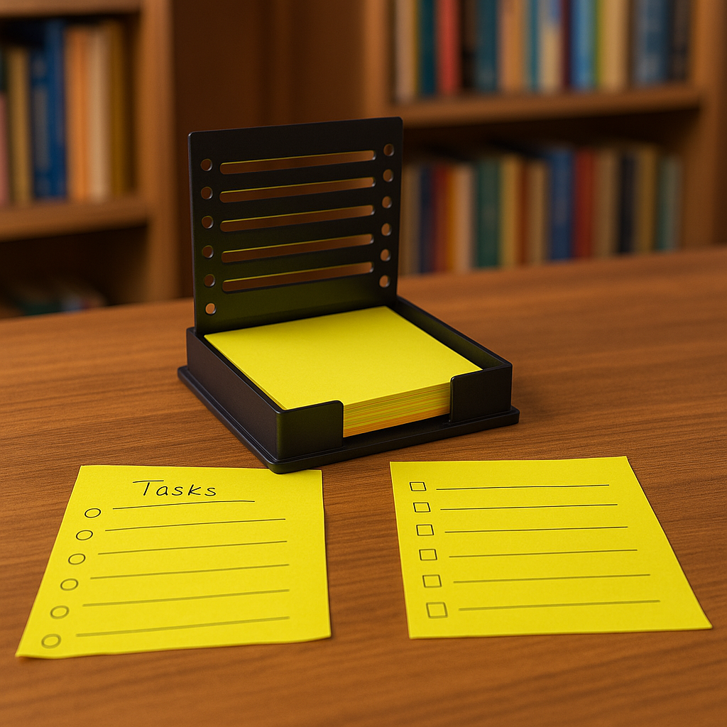 Sticky Notes Stencil Dispenser One Pad Sticky Notes Compatible with 3x3 Inch Notes Including PostIt Notes