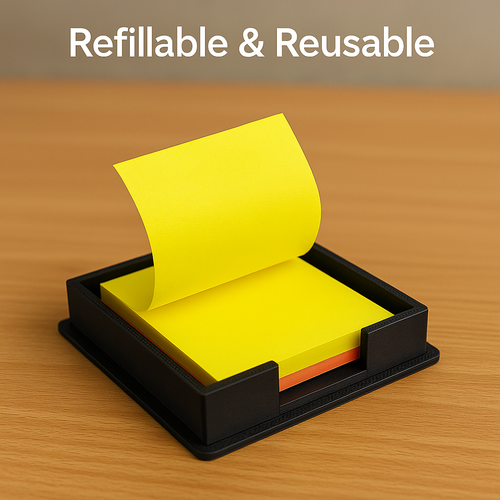 Sticky Notes Stencil Dispenser One Pad Sticky Notes Compatible with 3x3 Inch Notes Including PostIt Notes